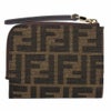 フェンディ FENDI 折財布 二つ折り財布 ZUCCA JAGUARD 8M0519 A98P F0A6E BACCO+DARK BROWN+SOFT GOLD