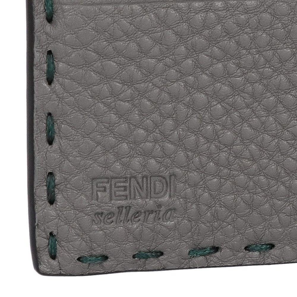 フェンディ FENDI メンズ 折財布 ニつ折り財布 小銭入れ付き SELLERIA セレリア 7M0194 AP3C F1TUN VERDE NORI+ARGILLA+P