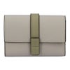 ロエベ LOEWE 折財布 三つ折り財布 スモール ヴァーティカル ウォレット C660S86X04 5666 SHELL GREY/EUCALYPTUS