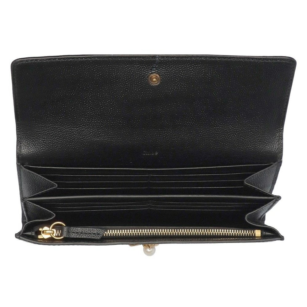 クロエ CHLOE 長財布 CHLOE CHARMS クロエチャームズ CH25AP987Q12 001 BLACK 【お取り寄せ】