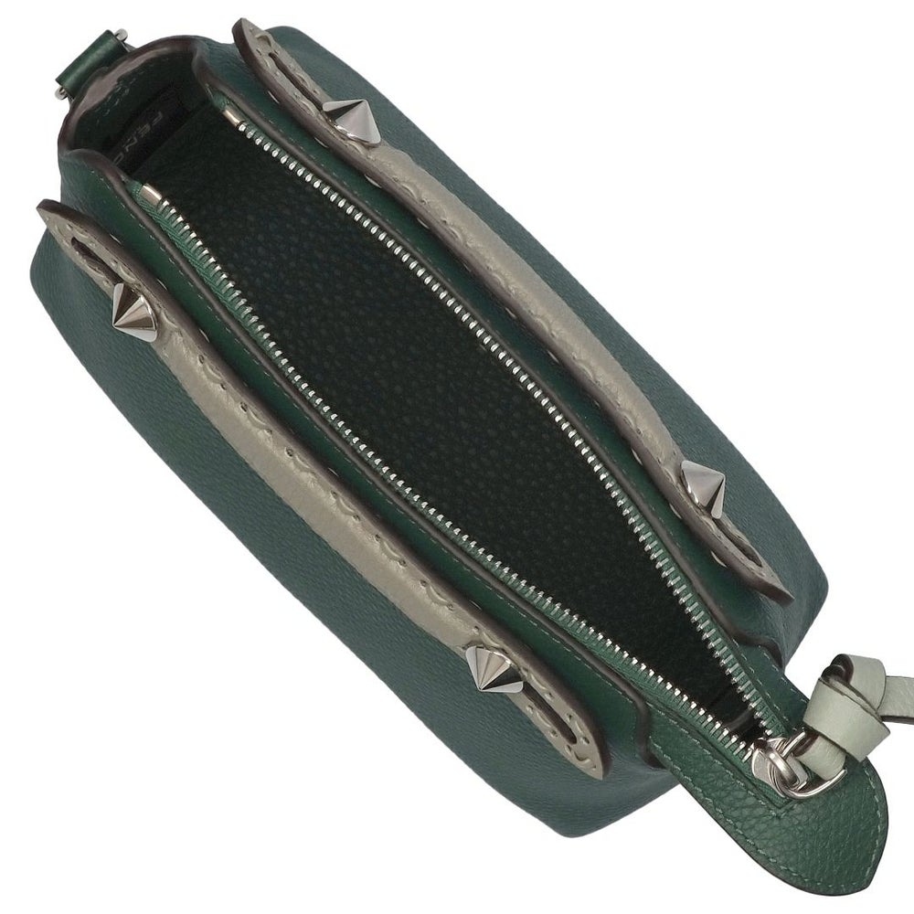フェンディ FENDI 2WAYバッグ BY THE WAY SOFT SELLERIA MACRO バイザウェイ セレリア ミニ 8BS098 AV1J-F1TDY ROME MIX GREEN NORI+DOVE 【お取り寄せ】