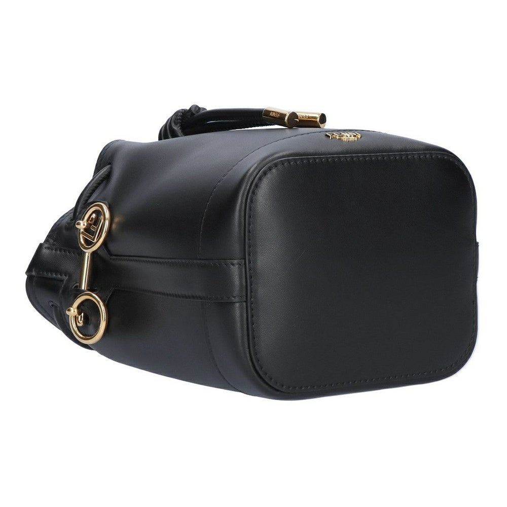 フェンディ FENDI 2WAYバッグ MON TRESOR モントレゾール 8BS109 AYJ1-F0KUR SHINY/BLACK+SOFT GOLD