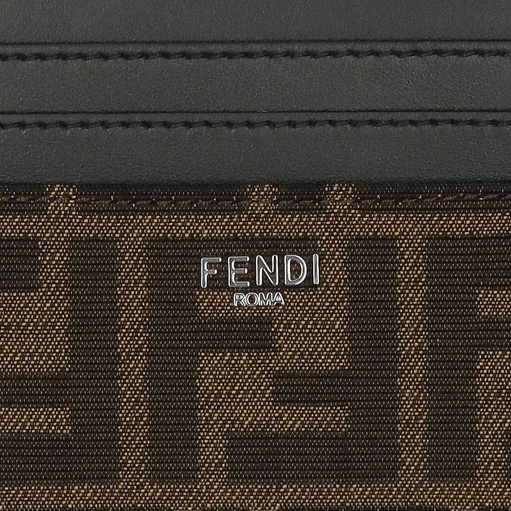 フェンディ FENDI カードケース 名刺入れ FFジャカード カードケース 7M0164 ALWK-F0L3T TOBACCO+DARK BROWN+BLA