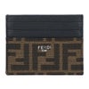 フェンディ FENDI カードケース 名刺入れ FFジャカード カードケース 7M0164 ALWK-F0L3T TOBACCO+DARK BROWN+BLA
