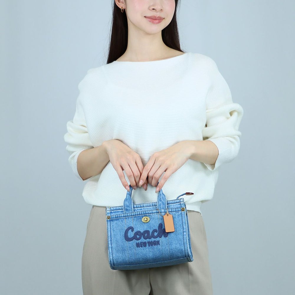 コーチ COACH 2WAYバッグ デニム カーゴ トート バッグ 20 CZ100B 4/INDIGO