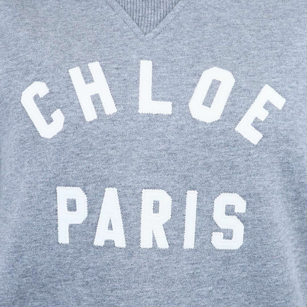 クロエ CHLOE キッズ レディース パーカー HOODED SWEATSHIRT C20646 フーディ 裏起毛 ロゴ