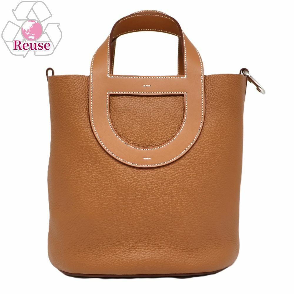【リユース品】 エルメス HERMES バッグ ハンドバッグ インザループ23 ゴールド/シルバー金具 【お取り寄せ】