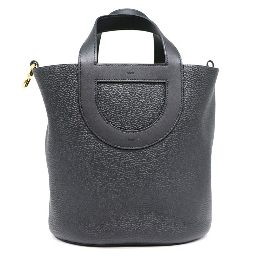 【リユース品】 エルメス HERMES バッグ ハンドバッグ インザループ23 ブラック/ゴールド金具 【お取り寄せ】