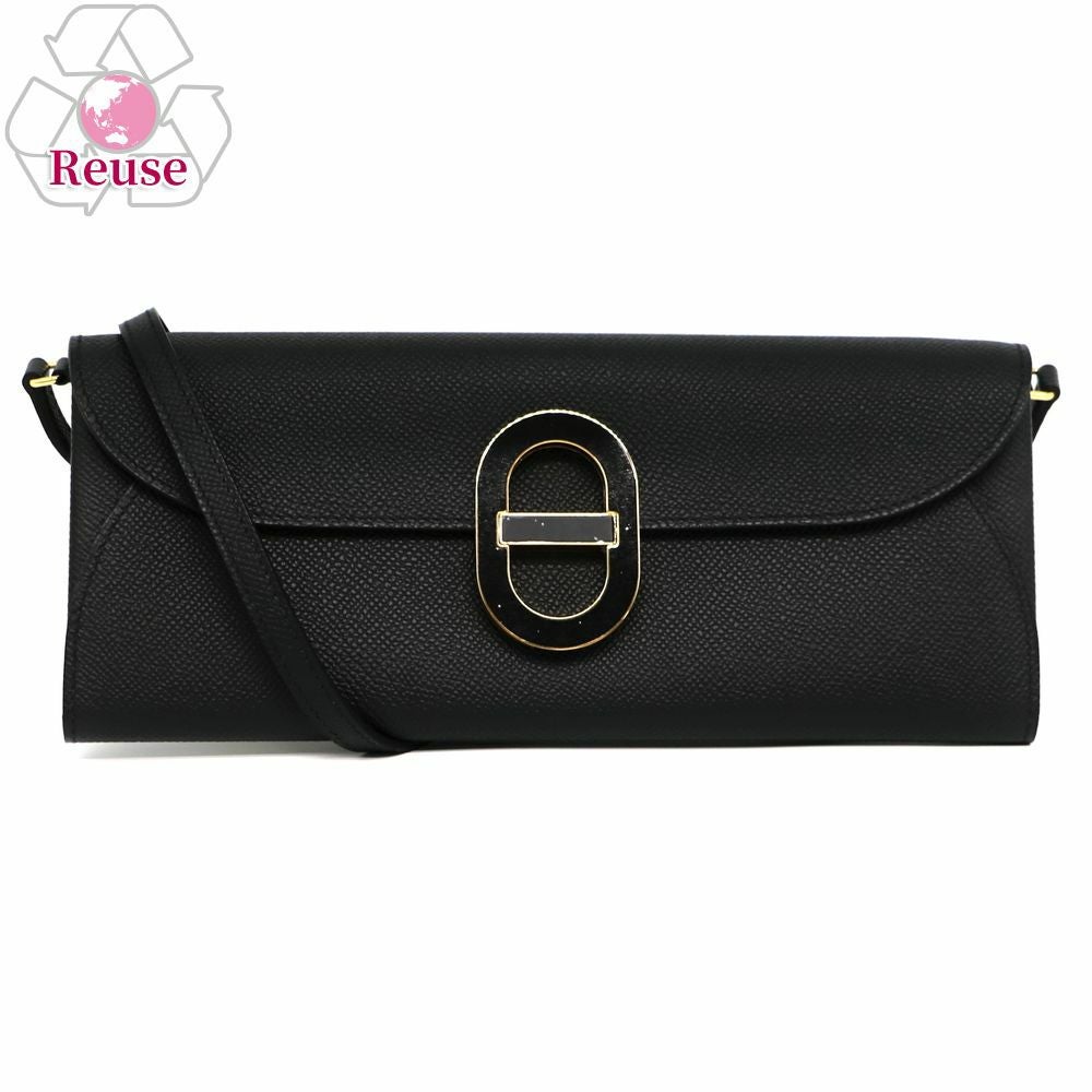 【リユース品】 エルメス HERMES バッグ ショルダーバッグ シェーヌダンクルトゥーゴー ブラック/ゴールド金具 【お取り寄せ】