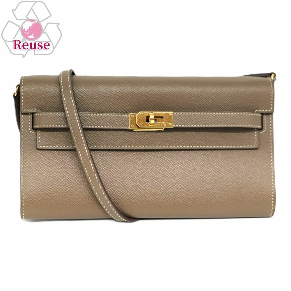 【リユース品】 エルメス HERMES バッグ ショルダーバッグ ケリートゥーゴー エトゥープ/ゴールド金具 【お取り寄せ】