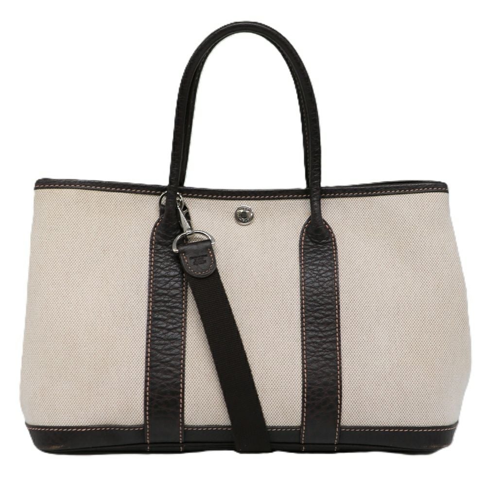 【リユース品】 エルメス HERMES バッグ ハンドバッグ ガーデンパーティTPM アイボリー系 【お取り寄せ】