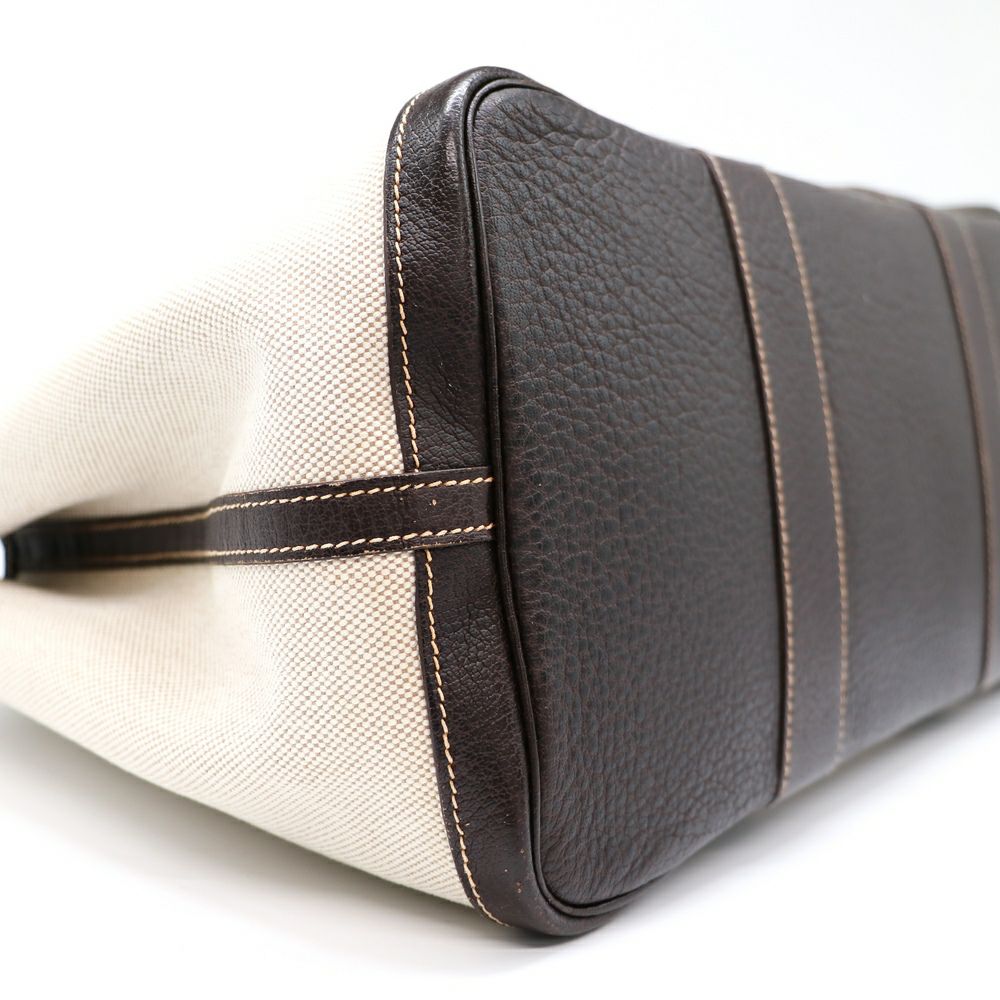 【リユース品】 エルメス HERMES バッグ ハンドバッグ ガーデンパーティPM アイボリー系 【お取り寄せ】