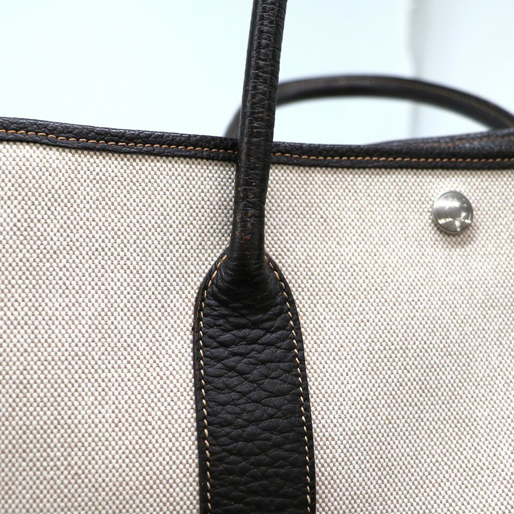 【リユース品】 エルメス HERMES バッグ ハンドバッグ ガーデンパーティPM アイボリー系 【お取り寄せ】