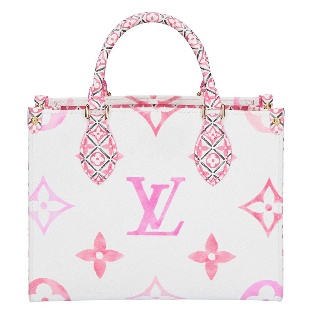 【リユース品】 ルイヴィトン LOUIS VUITTON バッグ 2WAYバッグ オンザゴーPM バイ・ザ・プール フラワータイル M22976 ピンク系/ホワイト 【お取り寄せ】