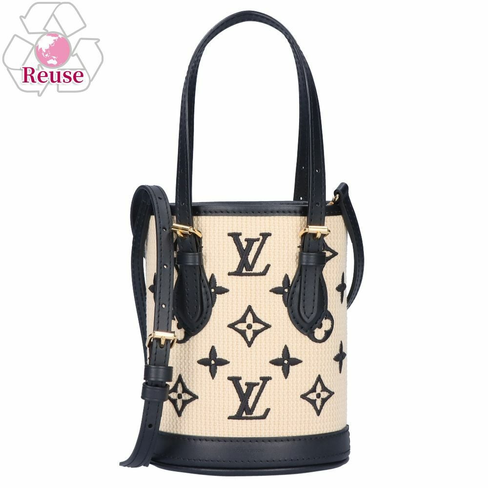 【リユース品】 ルイヴィトン LOUIS VUITTON バッグ 2WAYバッグ ナノバケット M82418 ベージュ系/ブラック 【お取り寄せ】