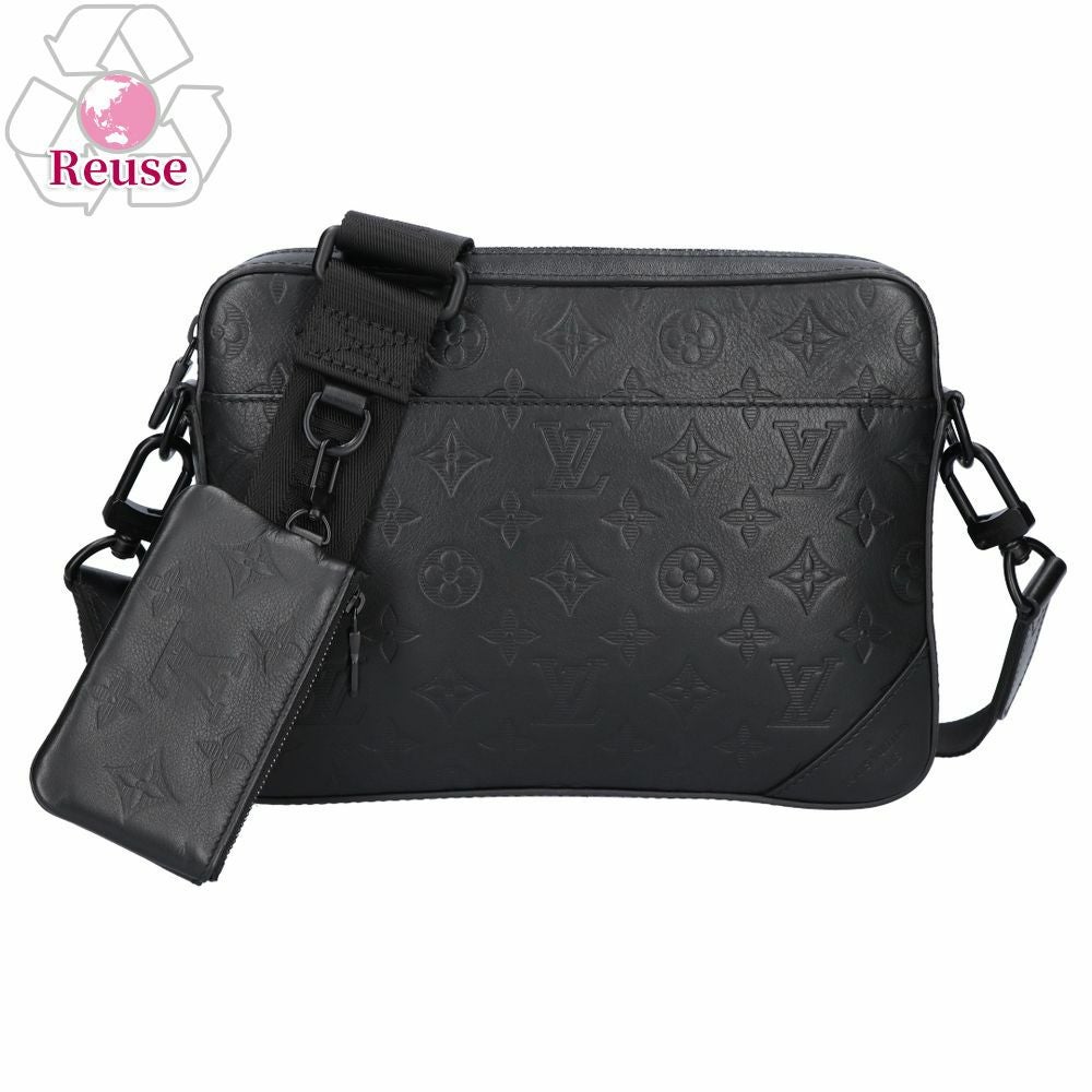 【リユース品】 ルイヴィトン LOUIS VUITTON バッグ ショルダーバッグ デュオメッセンジャー M69827 ブラック 【お取り寄せ】