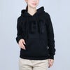 アグ UGG レディーススウェット パーカー フーディ ロゴスウェット プルオーバー カンガルーポケット REY FUZZY LOGO HOODIE 1121385 BLACK