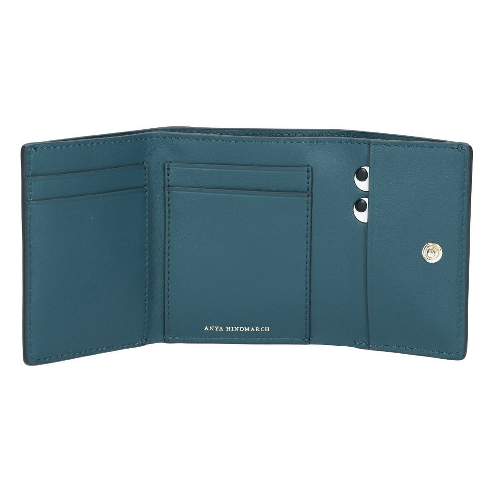 アニヤハインドマーチ ANYA HINDMARCH 折り財布 三つ折財布 PEEPING EYES ピーピング アイズ 204866/5050925204866 CLARET ミニ トライフォルド ウォレット