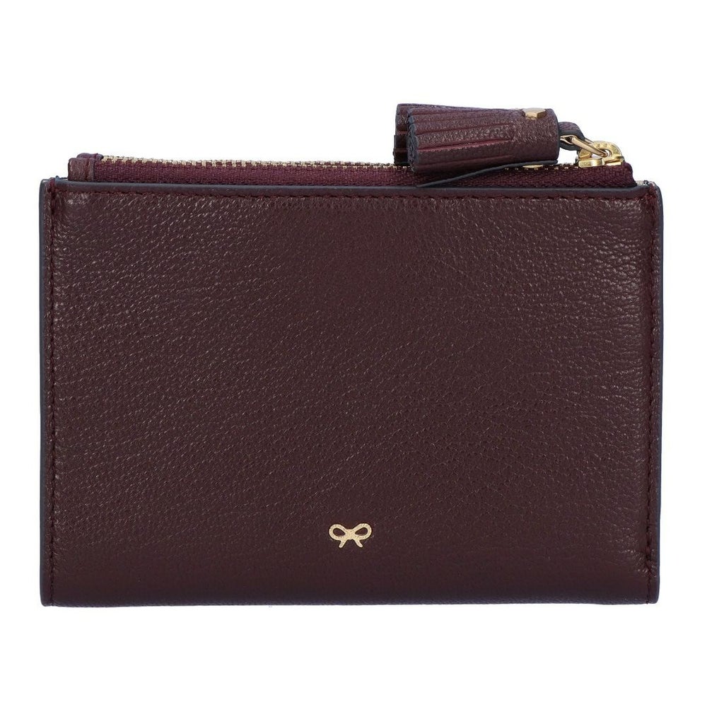 アニヤハインドマーチ ANYA HINDMARCH 折り財布 ニつ折財布 PEEPING EYES ピーピング アイズ 204873/5050925204873 CLARET スモール ダブルジップ ウォレット