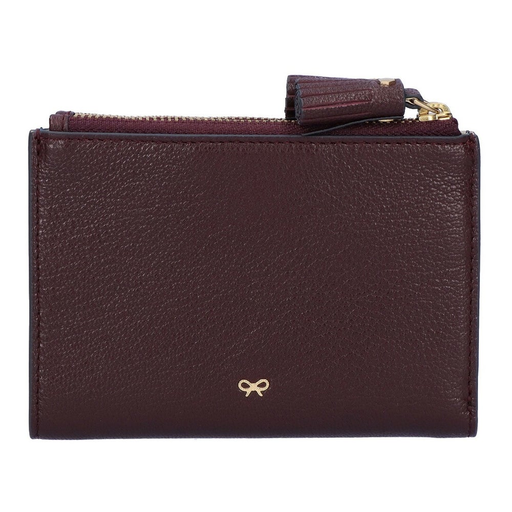 アニヤハインドマーチ ANYA HINDMARCH 折り財布 ニつ折財布 PEEPING EYES ピーピング アイズ 204873/5050925204873 CLARET スモール ダブルジップ ウォレット