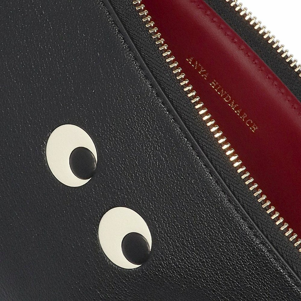 アニヤハインドマーチ ANYA HINDMARCH ポーチ LOOSE POCKET EYES ルース ポケット アイズ 193634/5050925193634 BLACK CAPRA