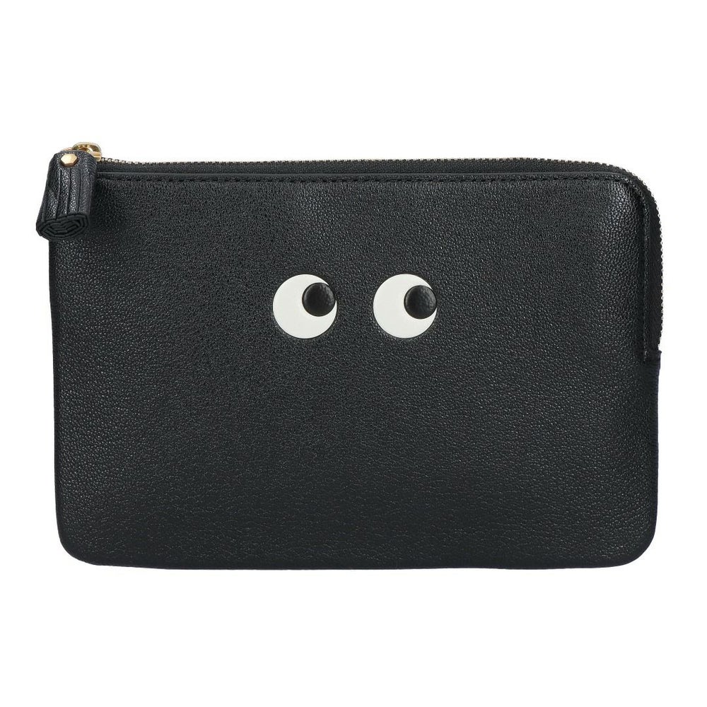 アニヤハインドマーチ ANYA HINDMARCH ポーチ LOOSE POCKET EYES ルース ポケット アイズ 193634/5050925193634 BLACK CAPRA