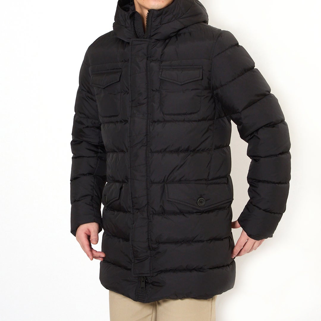 ヘルノ⭐️ダウンコート⭐️ブラック‼️48⭐️破格‼️掘り出し物‼️ HERNO（ヘルノ） コート アウター ダウンコート LAMINAR WINDSTOPPER