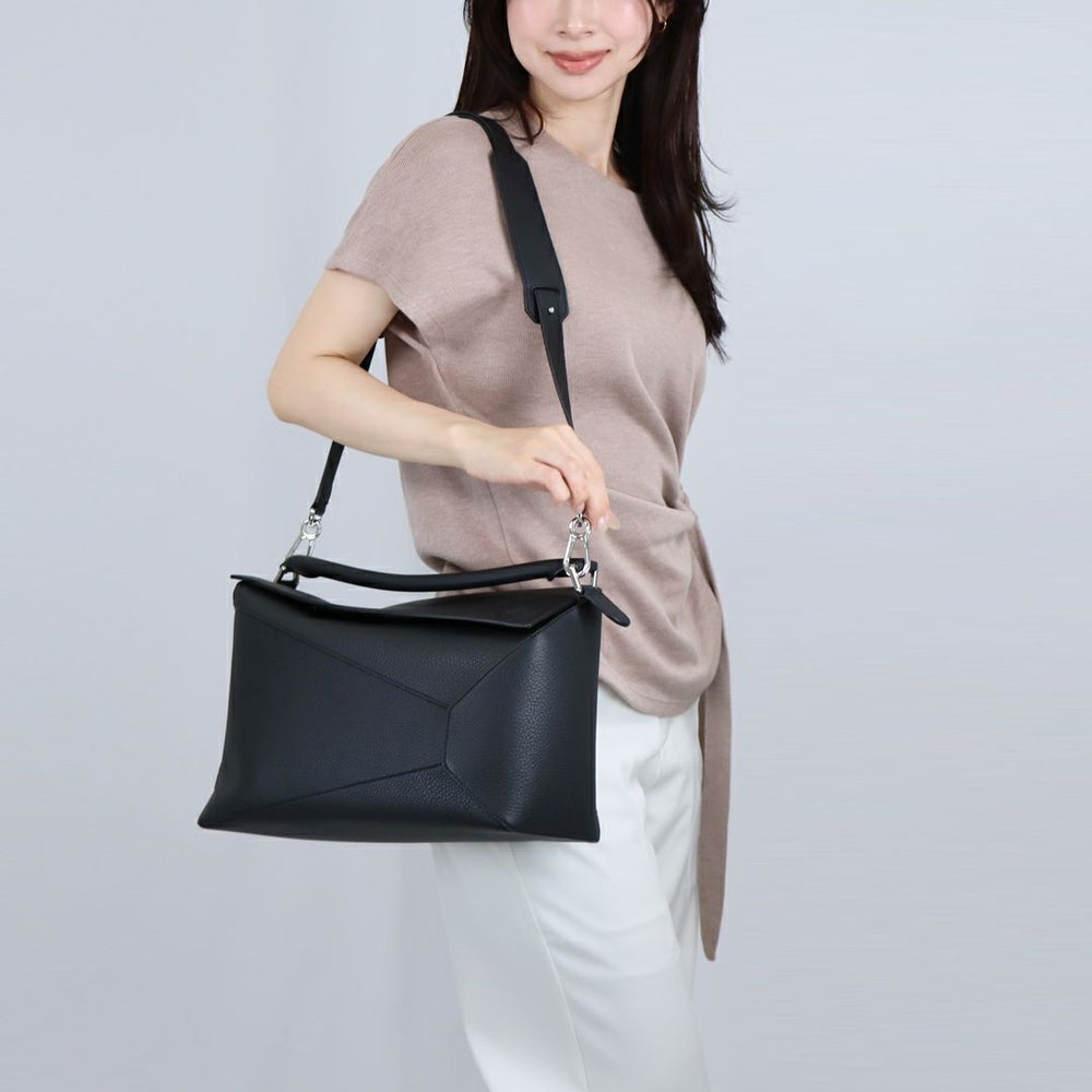 ロエベ LOEWE 2WAYバッグ PUZZLE EDGE BAG パズルエッジ バッグ ラージ B510P00X05 1100 BLACK