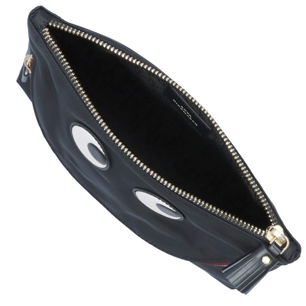 アニヤハインドマーチ ポーチ HAPPY EYES POUCH ハッピーアイズポーチ 152976 193559(5050925193559) ブラック ANYA HINDMARCH