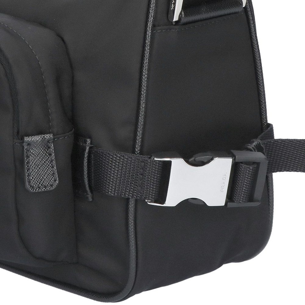 プラダ PRADA ショルダーバッグ ミディアム RE-NYLON サフィアーノレザー 2VH192 2DMG OOO F0002 NERO
