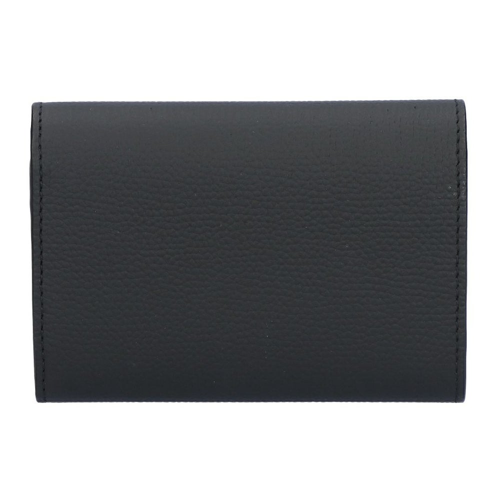 ロエベ LOEWE 折財布 三つ折り財布 アナグラム ヴァーティカル ウォレットスモール C821S33X12 1206 BLACK/GOLD 【お取り寄せ】