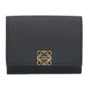 ロエベ LOEWE 折財布 三つ折り財布 アナグラム トライフォールド ウォレット C821TR2X16 1206 BLACK/GOLD 【お取り寄せ】