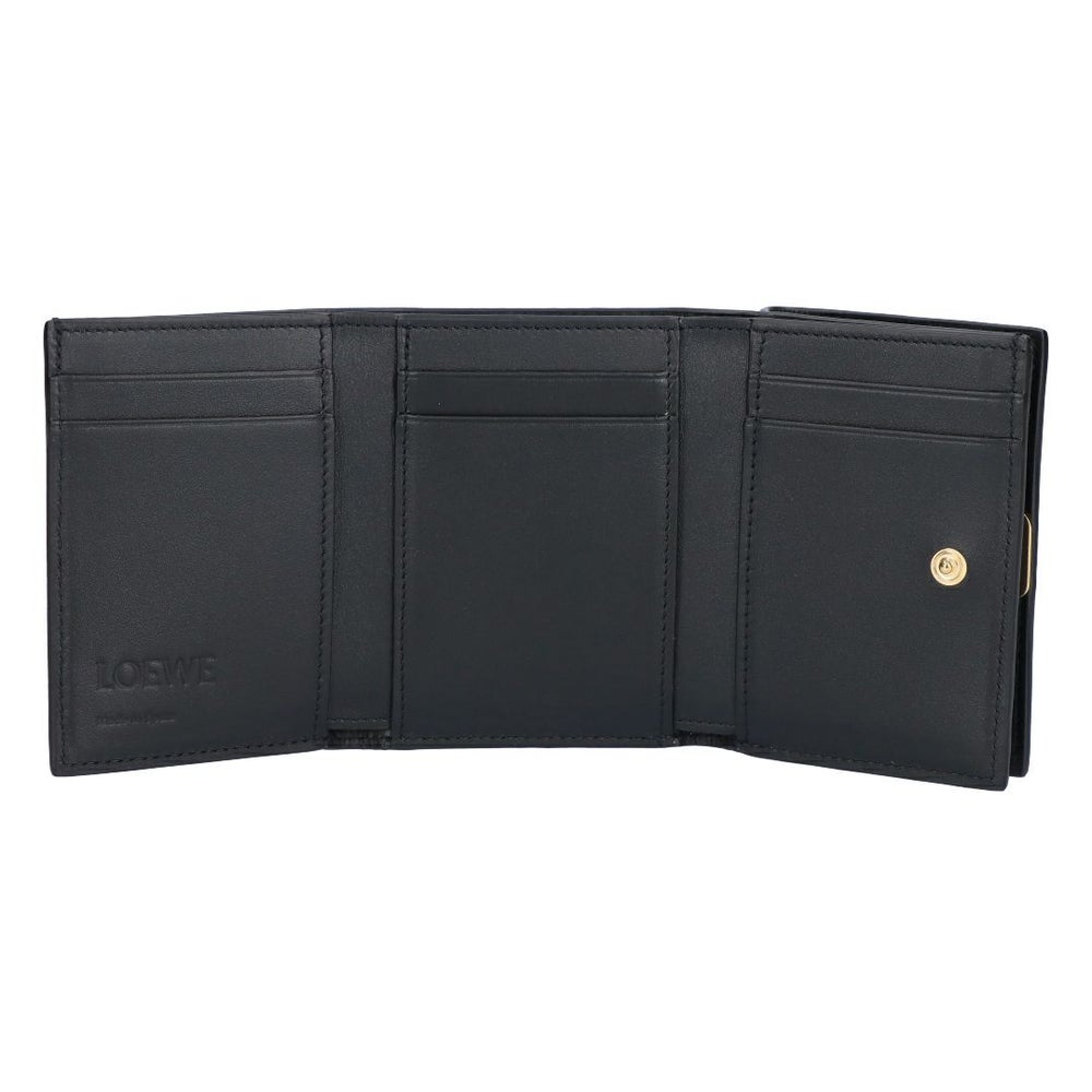 ロエベ LOEWE 折財布 三つ折り財布 アナグラム トライフォールド ウォレット C821TR2X10 1100 NEGRO/BLACK 【お取り寄せ】