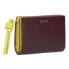 ロエベ LOEWE 折財布 二つ折り財布 ノット コンパクト ウォレット CEM1NCWX01 0059 DARK BURGUNDY/LIGHT CITRINE 【お取り寄せ】