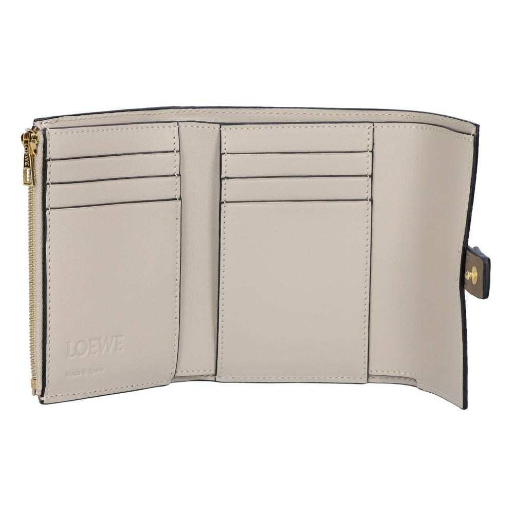 ロエベ LOEWE 折財布 三つ折り財布 スモール ヴァーティカル ウォレット C660S86X04 3589 TAUPE/GOLD 【お取り寄せ】