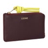 ロエベ LOEWE コインケース カードケース フラグメントケース ノット コイン カードホルダー CEM1Z40X02 0059 DARK BURGUNDY/LIGHT CITRINEH 【お取り寄せ】