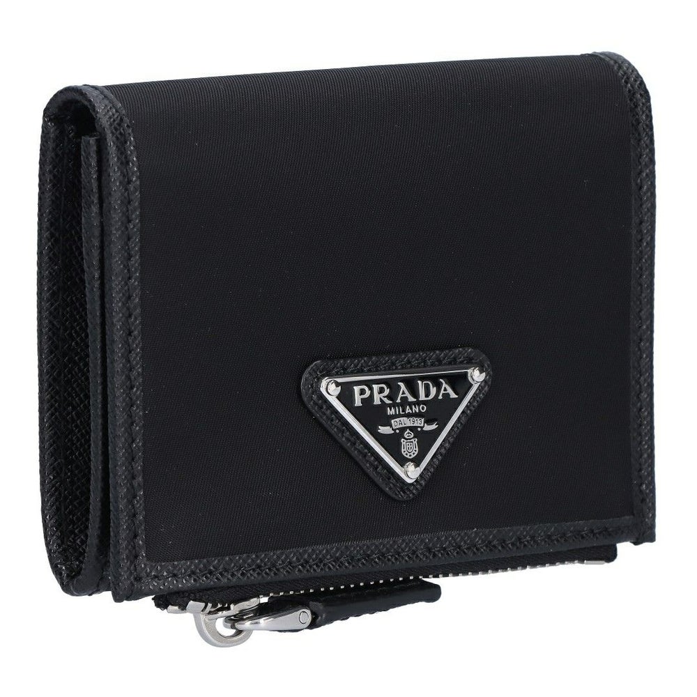 プラダ PRADA 折財布 二つ折り財布 ミニ財布 TESSUTO+SAFFIAN テスートサフィアーノ 2MC128 2DMH F0002 NERO