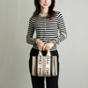 クロエ CHLOE 2WAYバッグ WOODY スモールトート CHC22AS397 I26 ベージュ系(91J WHITE/BLUE)