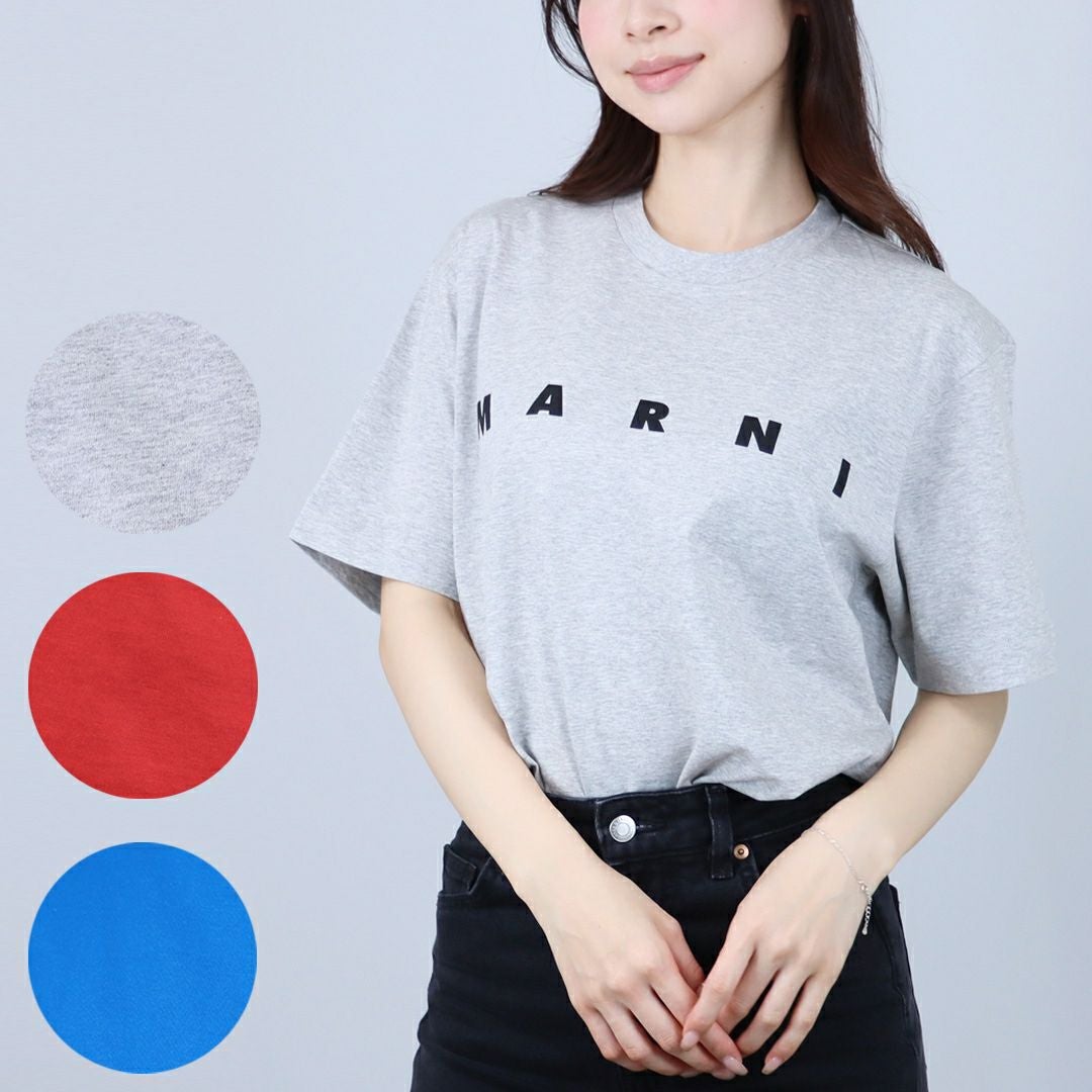 マルニ MARNI キッズ レディース Tシャツ クルーネック ロゴTシャツ