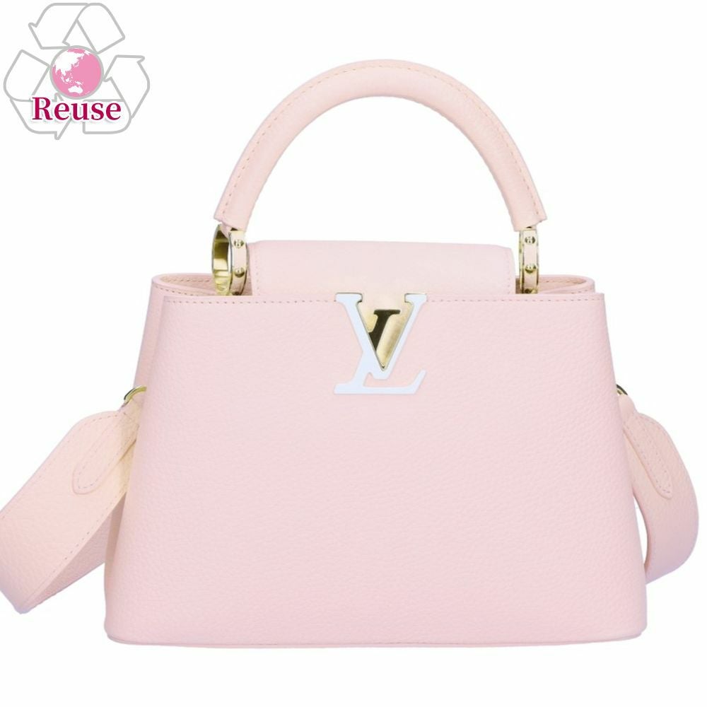 【LOUIS VUITTON/ルイ・ヴィトン】 カプシーヌMINI/カプシーヌミニ M56071 2WAYバッグ ハンドバッグ ショルダーバッグ レザー/トリヨン ブラック/ゴールド金具 レディース【中古】【真子質店】【BL】【Moxxx】 ミニサイズが可愛い♪】Louis Vuitton☆カプシーヌ MINI (Louis