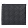 ボッテガヴェネタ BOTTEGA VENETA メンズ 折財布 二つ折財布 小銭入れ付き イントレチャート 749412 V3US1 8803 BLACK