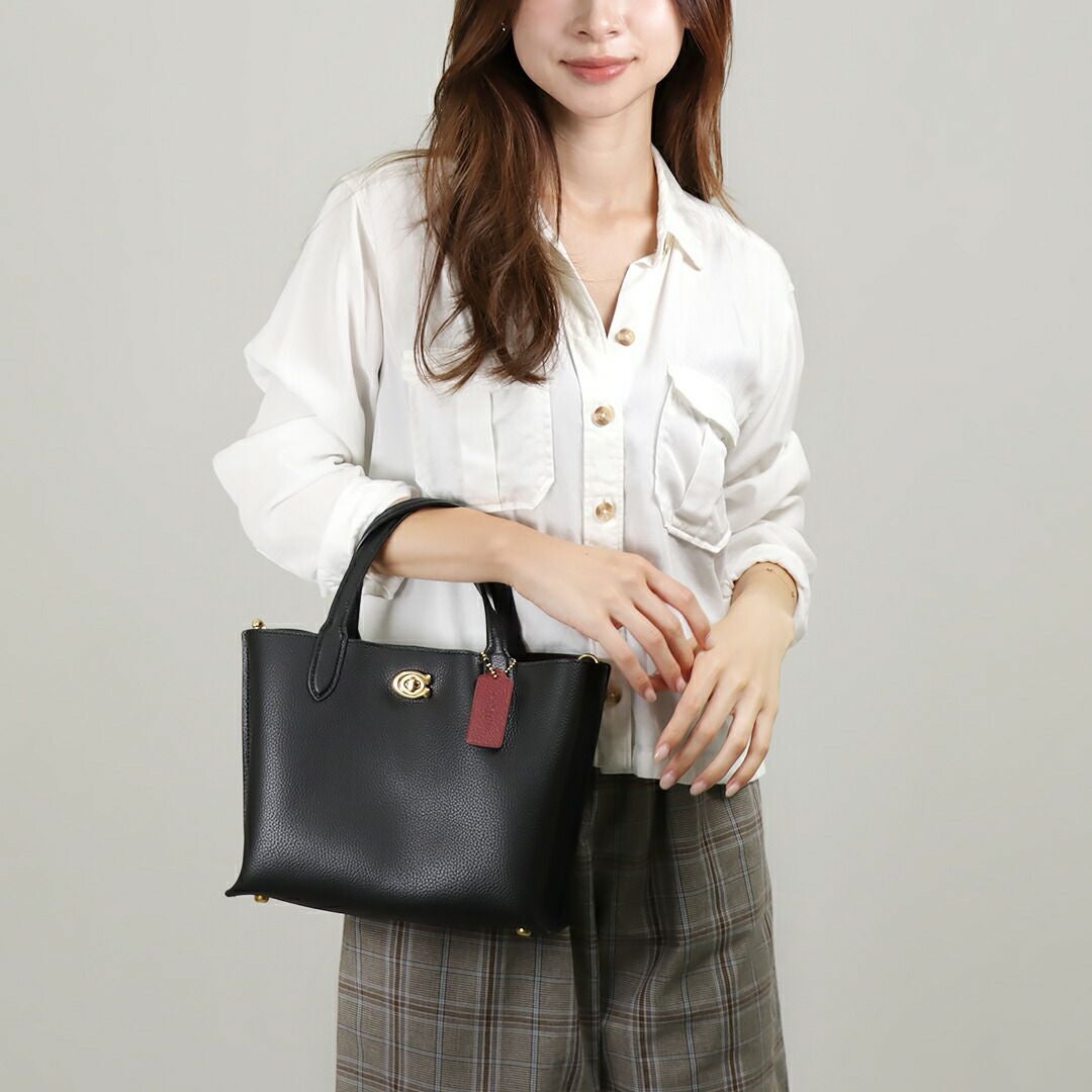 コーチ COACH 2WAYバッグ ウィロウ C8869 ブラック(B4/BK BLACK