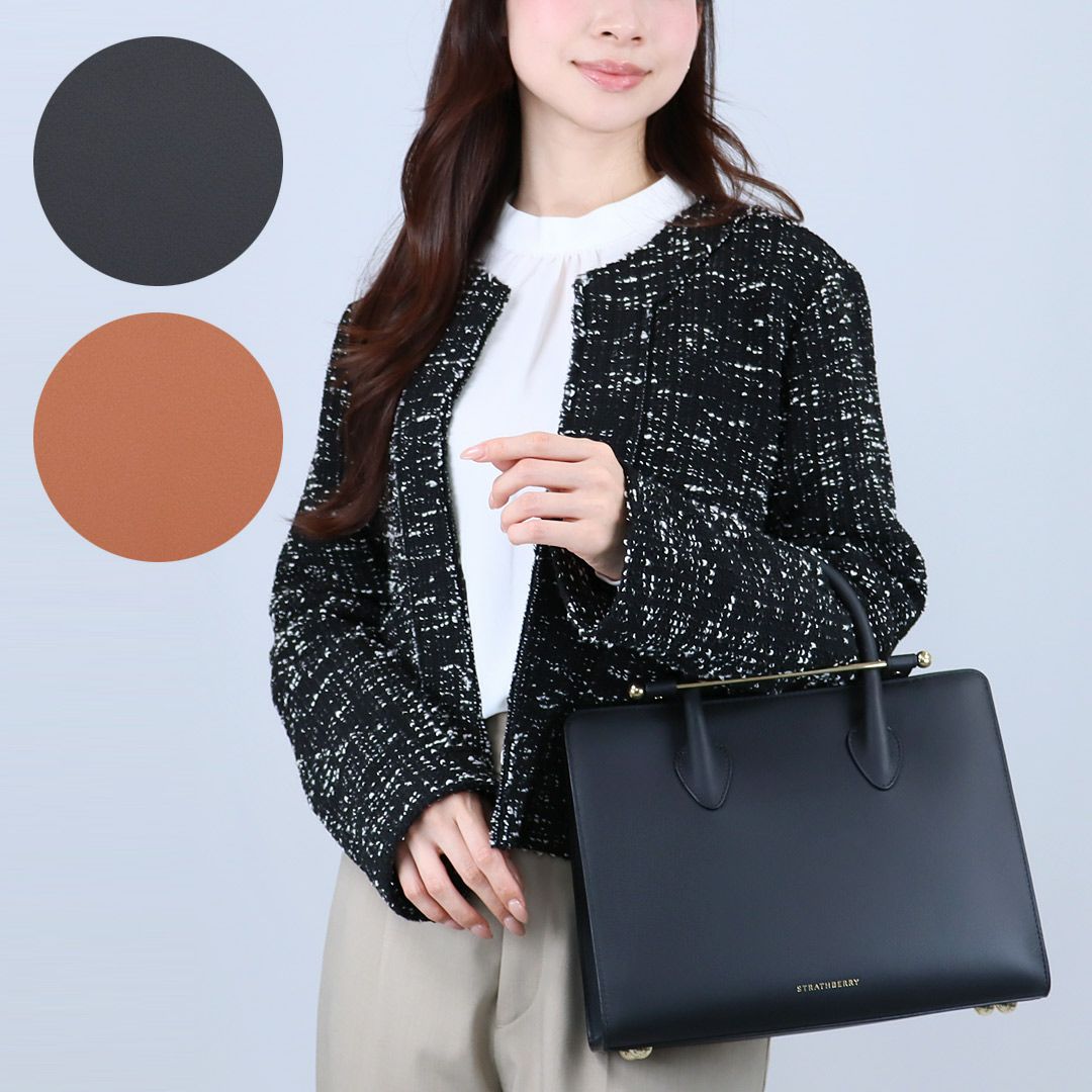 ストラスベリー STRATHBERRY 2WAYバッグ MIDI TOTE 20232-100-125LE