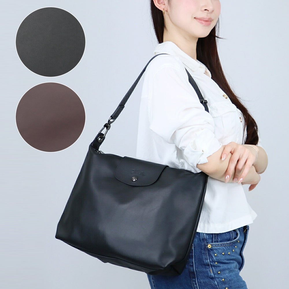ロンシャン LONGCHAMP ショルダーバッグ ル プリアージュ エクストラ 10189 987 001 BLACK Mサイズ レザー