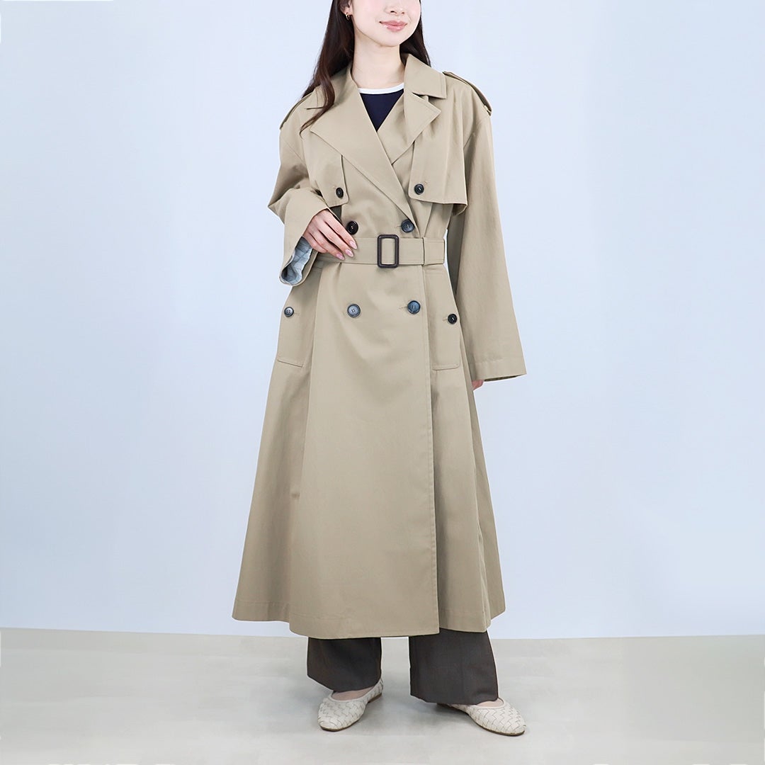 【美品】マックスマーラ トレンチコート 高級 銀タグ 裏地総柄 36 Sサイズ Max Mara/マックスマーラ通販 | [チェルト] ウール トレンチ コート