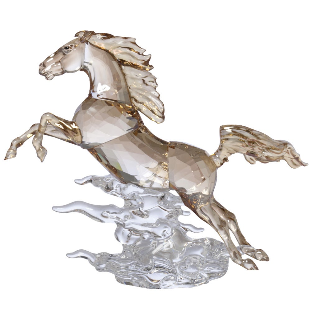 予約会対象品】 スワロフスキー SWAROVSKI 置物 LEAPING HORSE 5701370