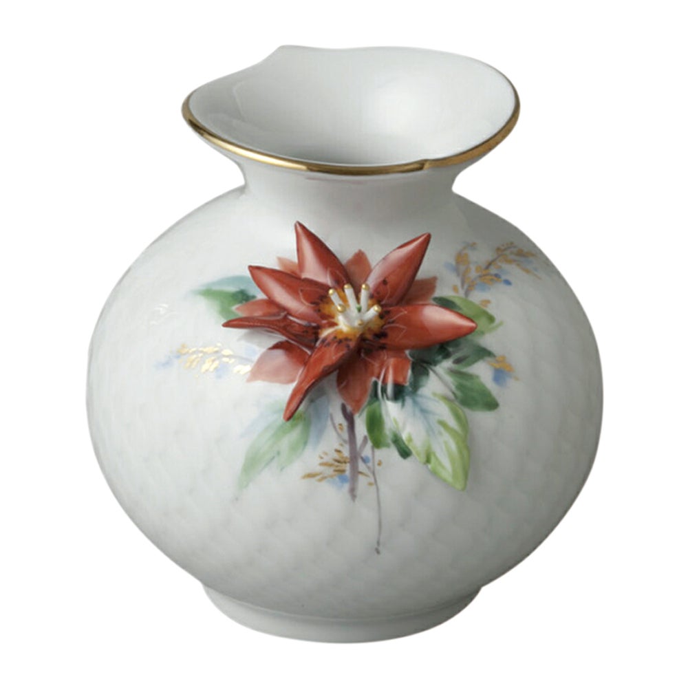 予約会対象品】 マイセン MEISSEN 花瓶 フラワーベース ポインセチア