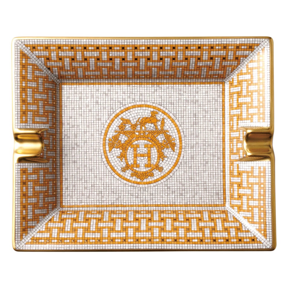 エルメス　H ermes 灰皿 〈モザイク 24〉 ゴールド 新品未使用品 予約会対象品】 エルメス HERMES 灰皿 灰皿 【モザイク24】 ゴールド