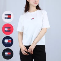 トミーヒルフィガー トミージーンズ TOMMY HILFIGER TOMMY JEANS レディースTシャツ カットソー 半袖 クルーネック BOXY BADGE TEE DW22202
