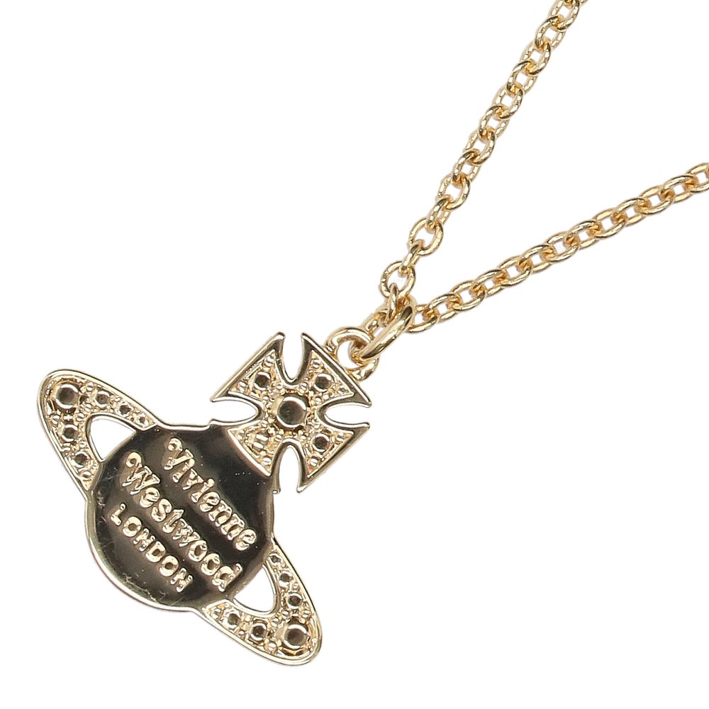ヴィヴィアンウエストウッド VIVIENNE WESTWOOD ネックレス ペンダント 630203BH 02R102 GOLD/WHITE CZ CARMELA BAS RELIEF PENDANT